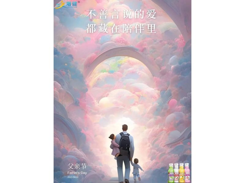 【河南增健飲品】父愛如山，沉穩(wěn)陪伴；父愛如湖，深邃無言。